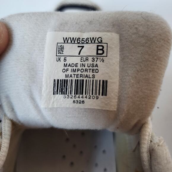 New Balance 656 Sneakers Womens Size 7 White Running Tennis Shoes Made in USA - Picture 12 of 12